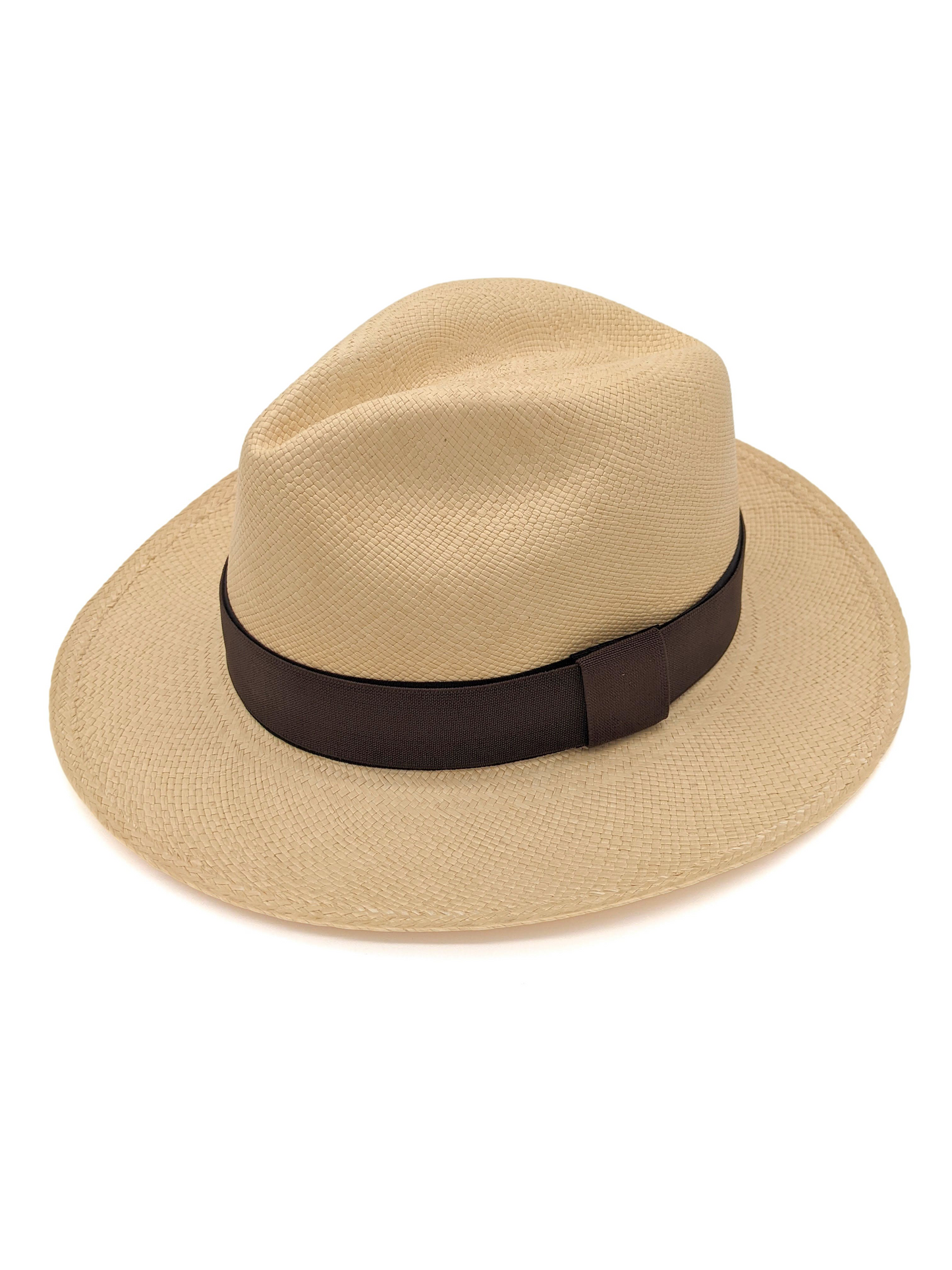 Natural Panama with Chocolate Brown Band