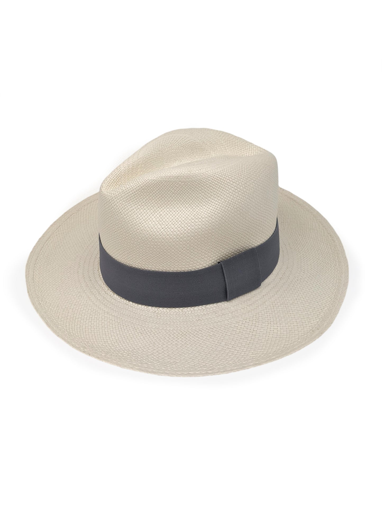 White Panama with Grey Band
