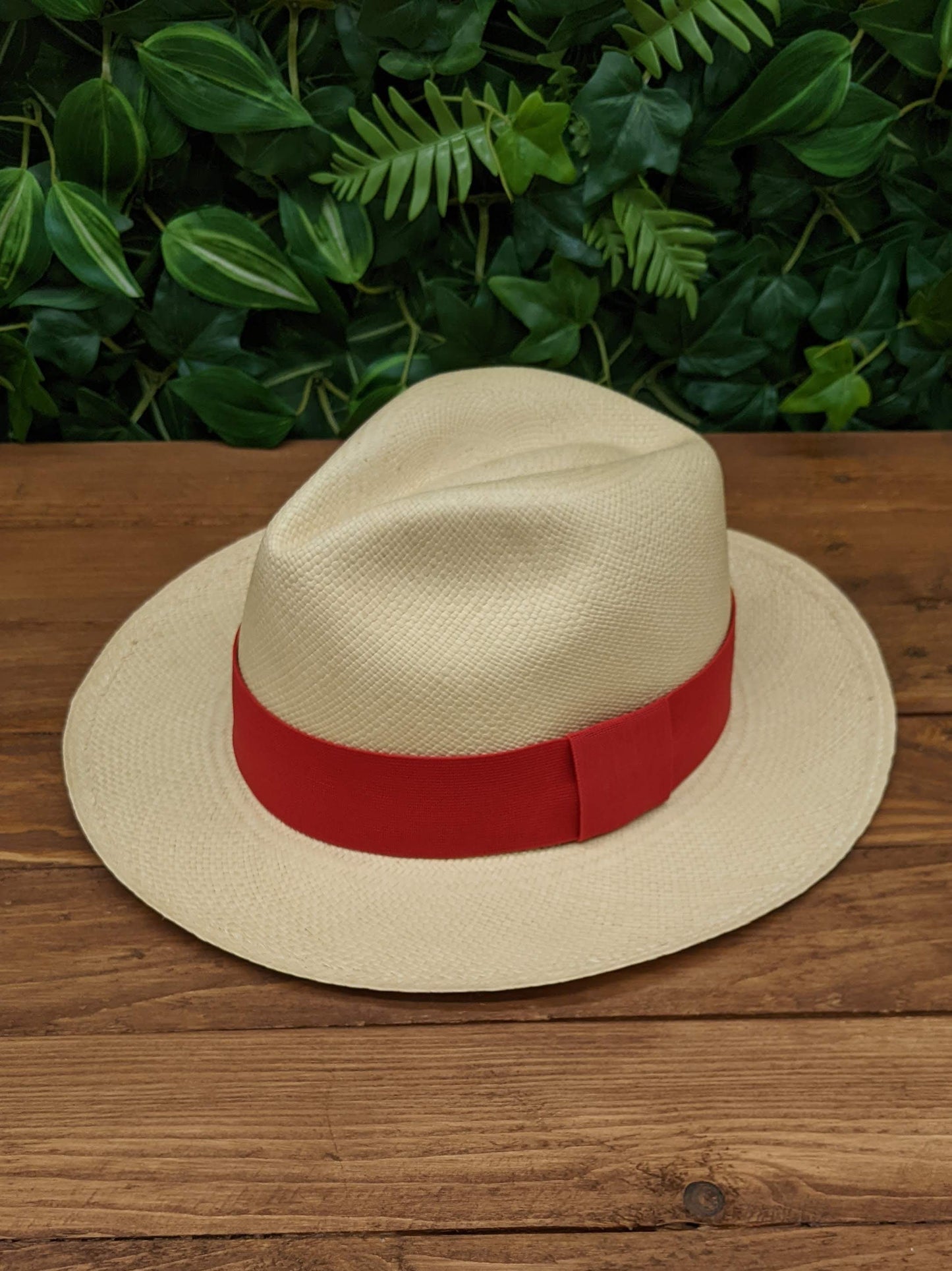 Natural Panama with Red Band