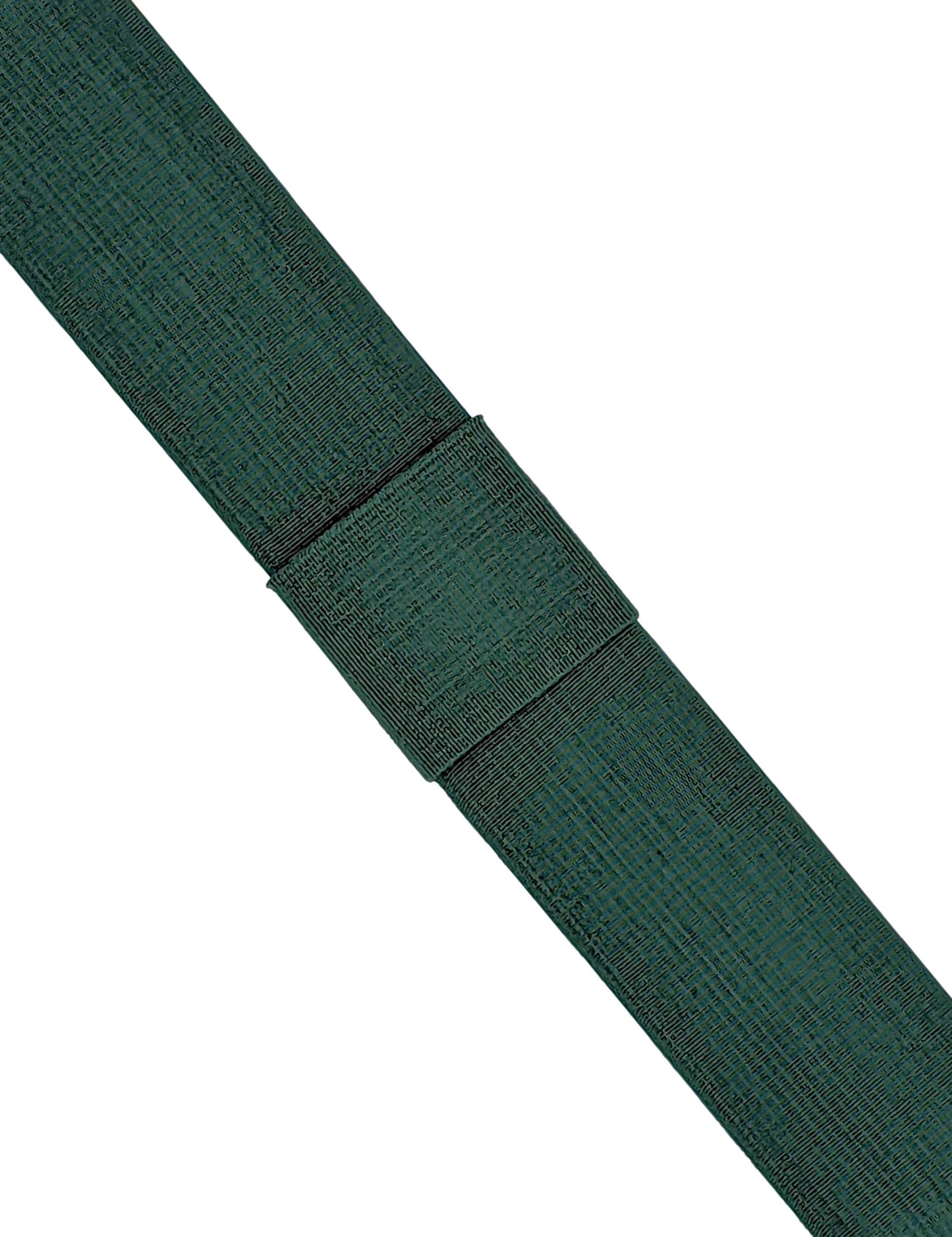 White Panama with Forest Green Band