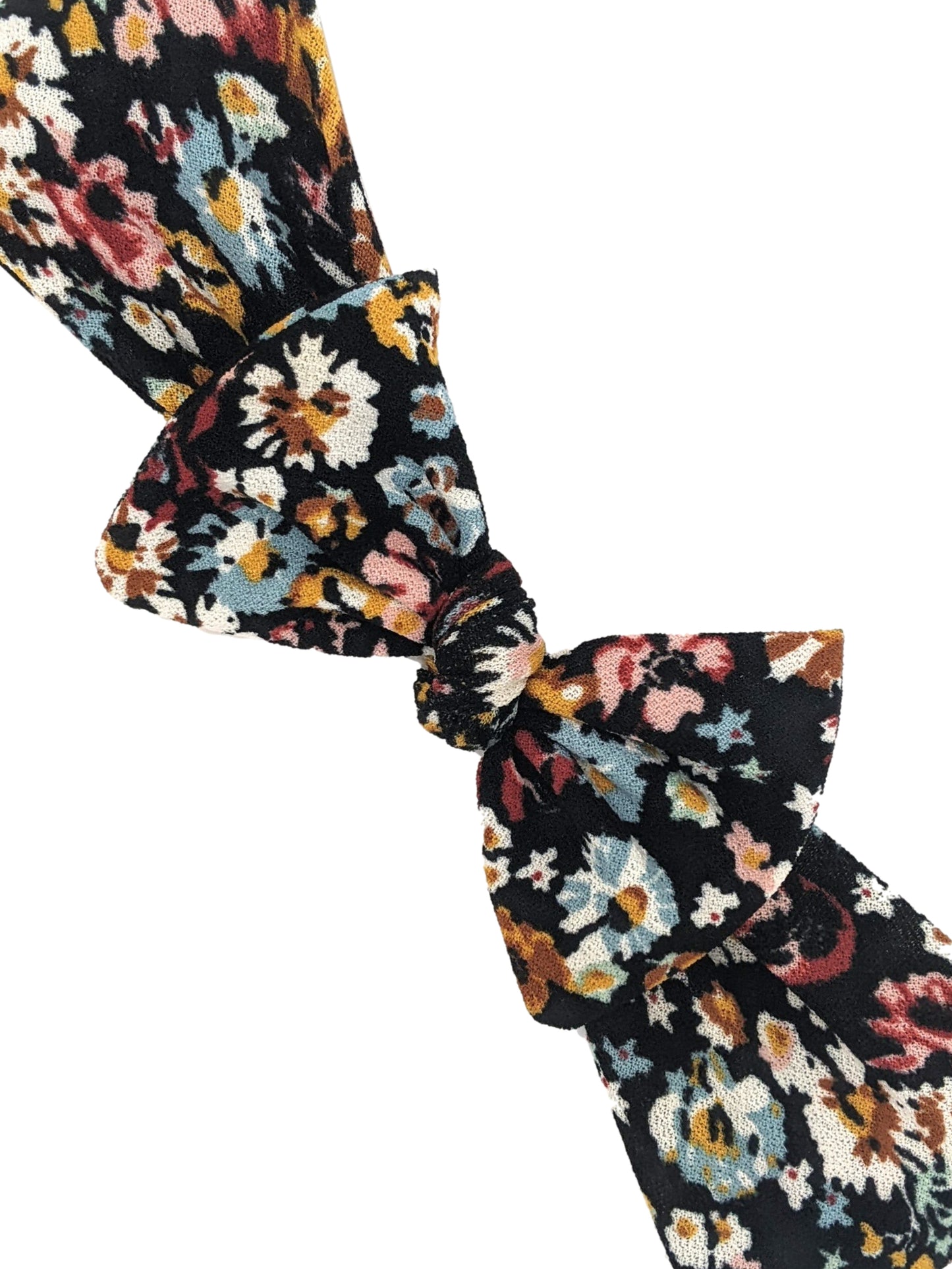 White Panama with Black Bow Band