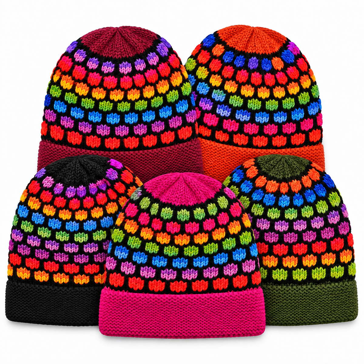 Alpaca Wool Beanie Hat HEX