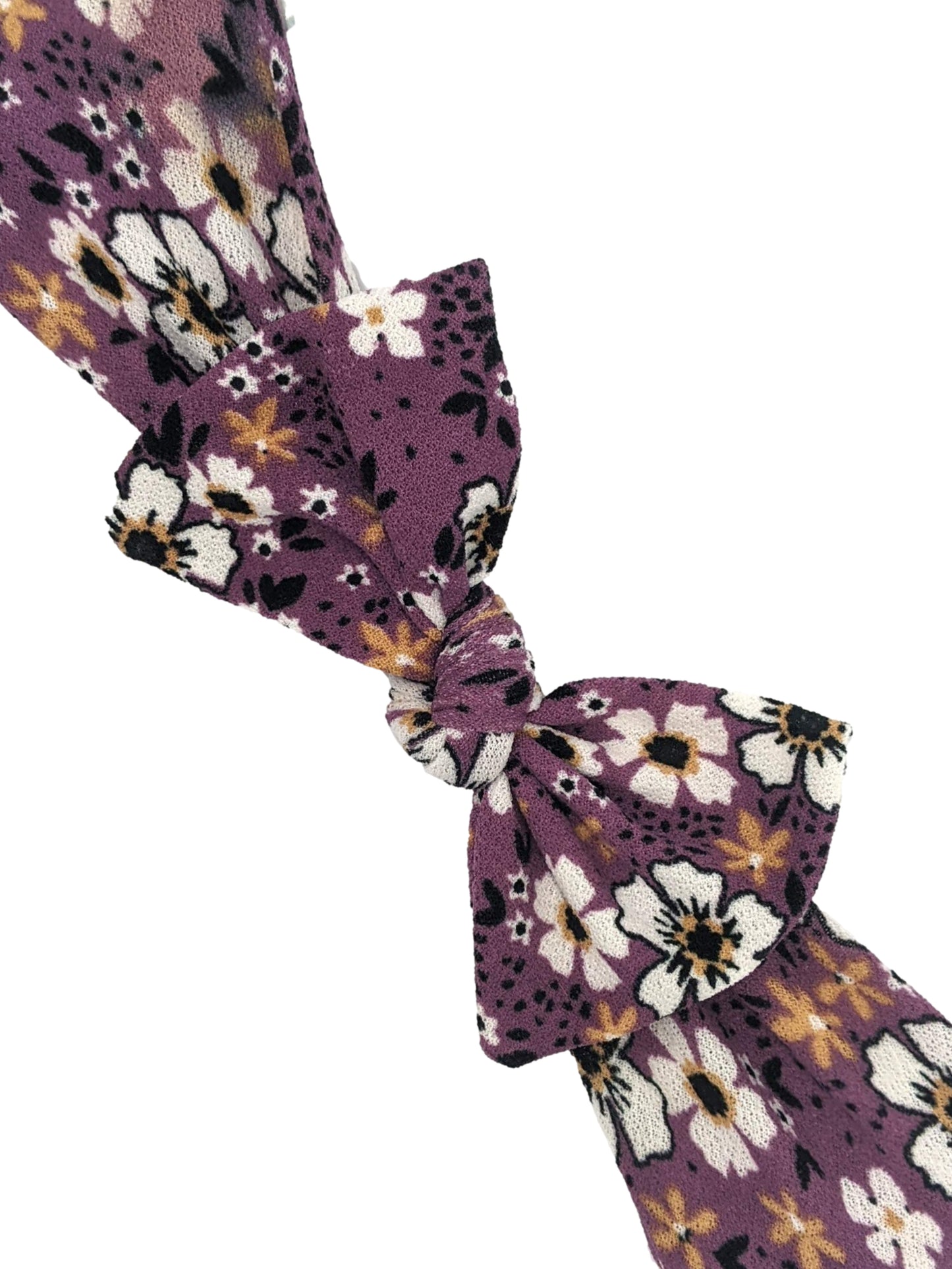 Interchangeable Panama Band - Purple Bow