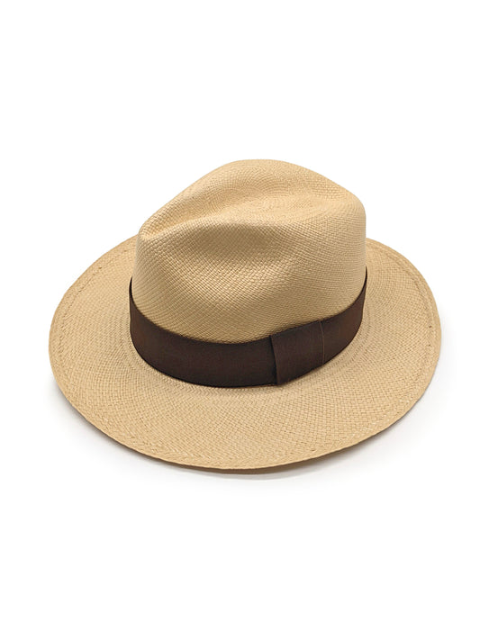 Natural Panama with Chocolate Brown Band