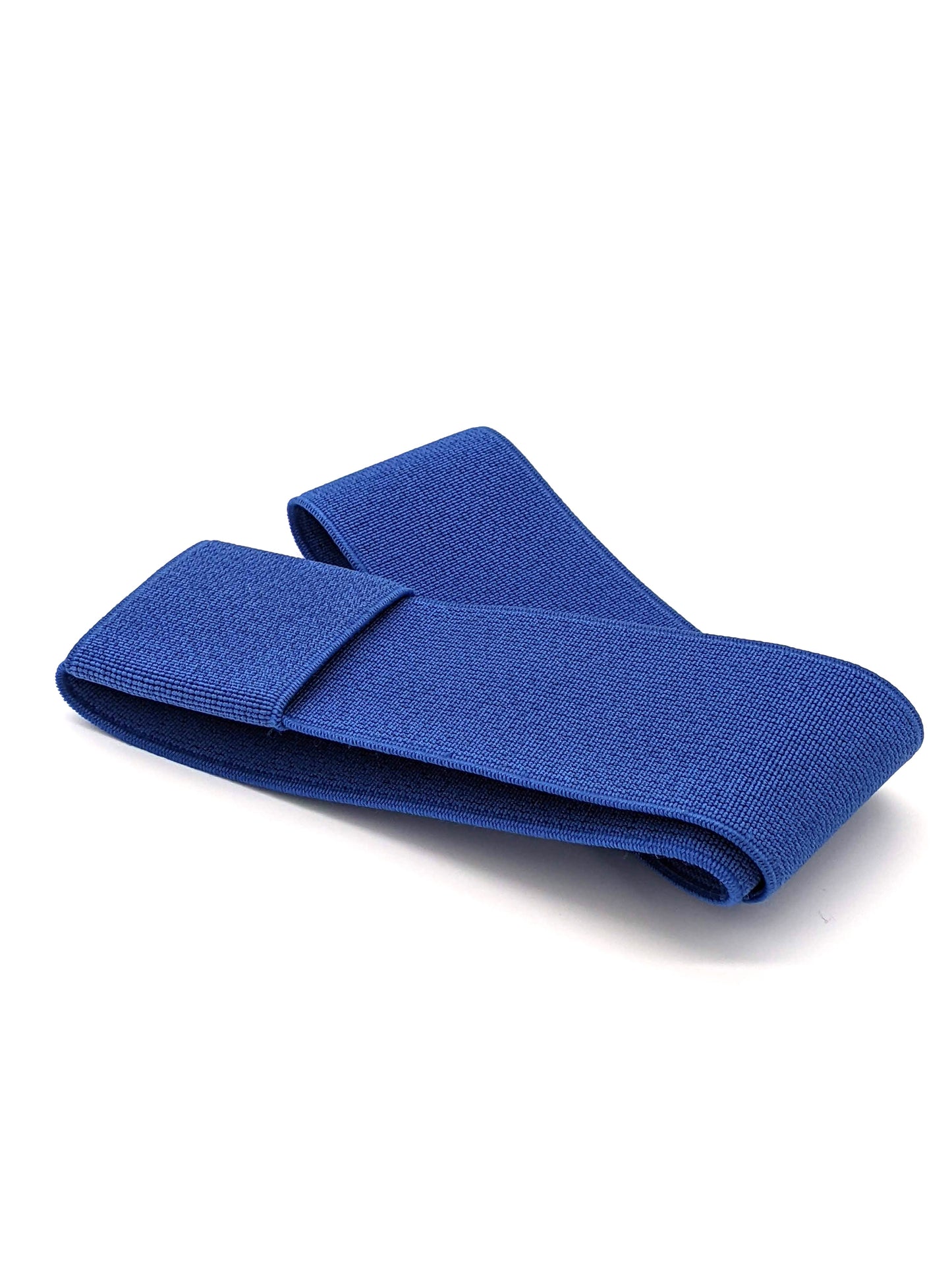 White Panama with Cobalt Blue Band