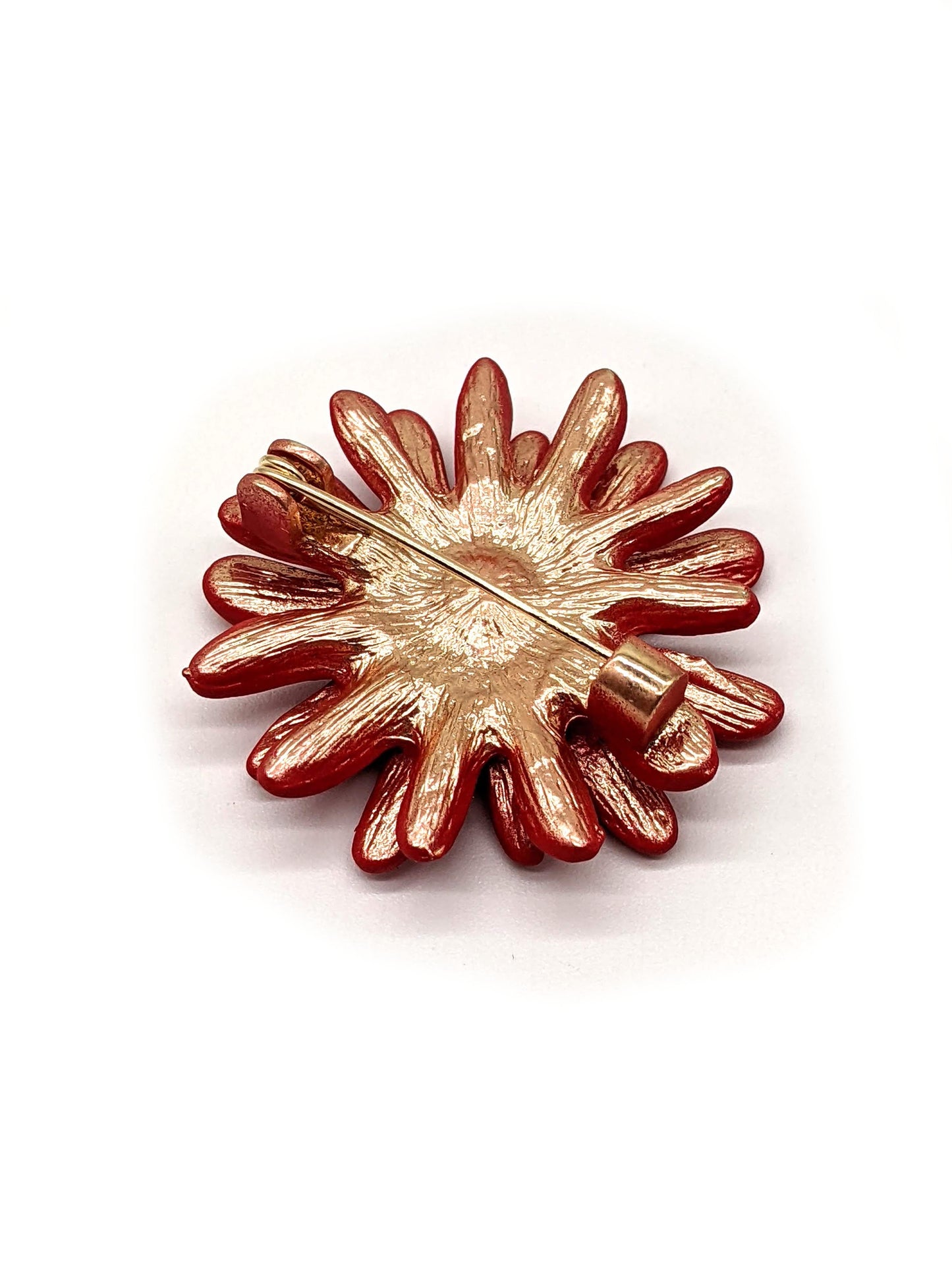 Hat Pin - Red Flower