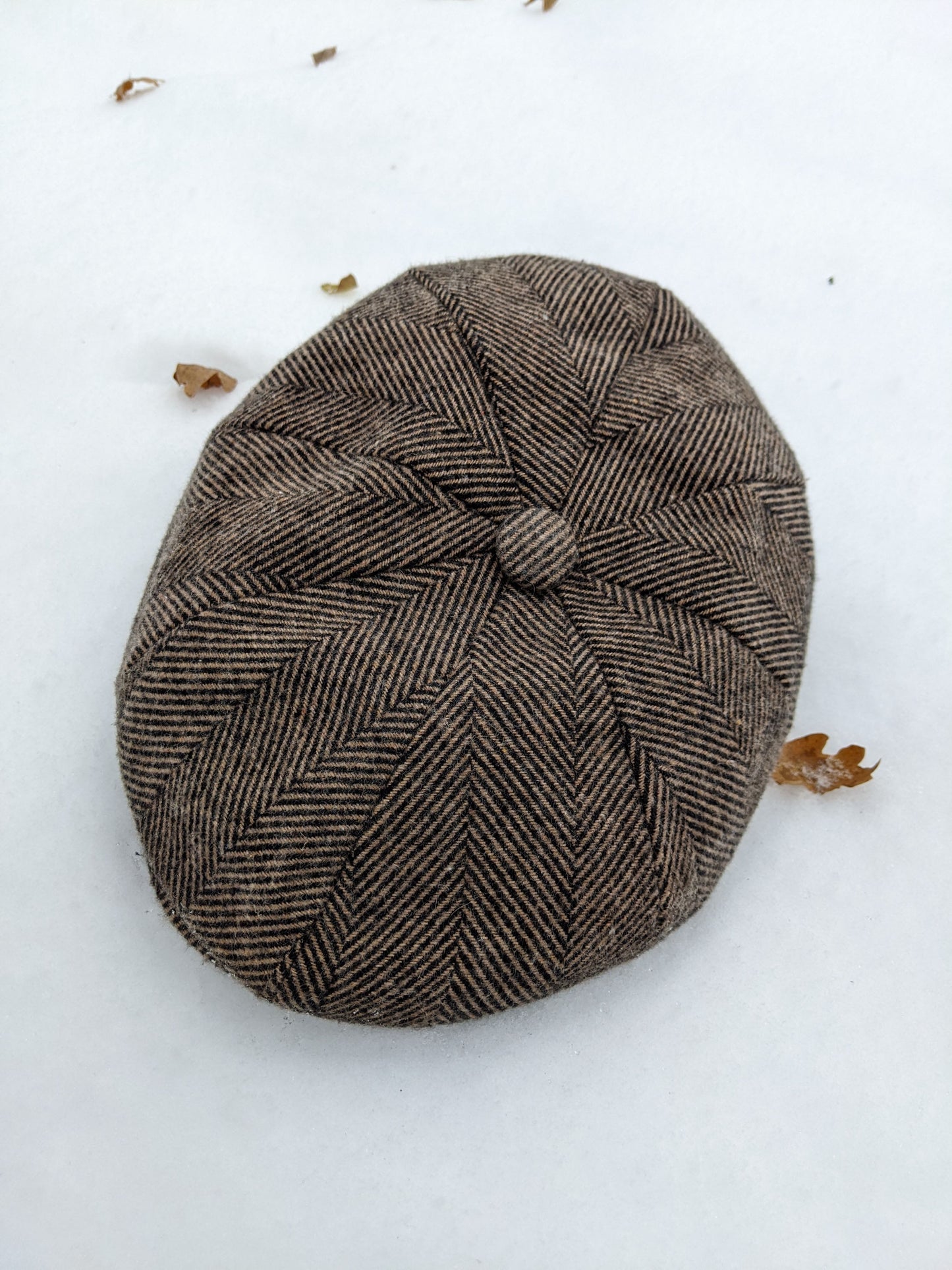 Peaky Cap - Herringbone Brown