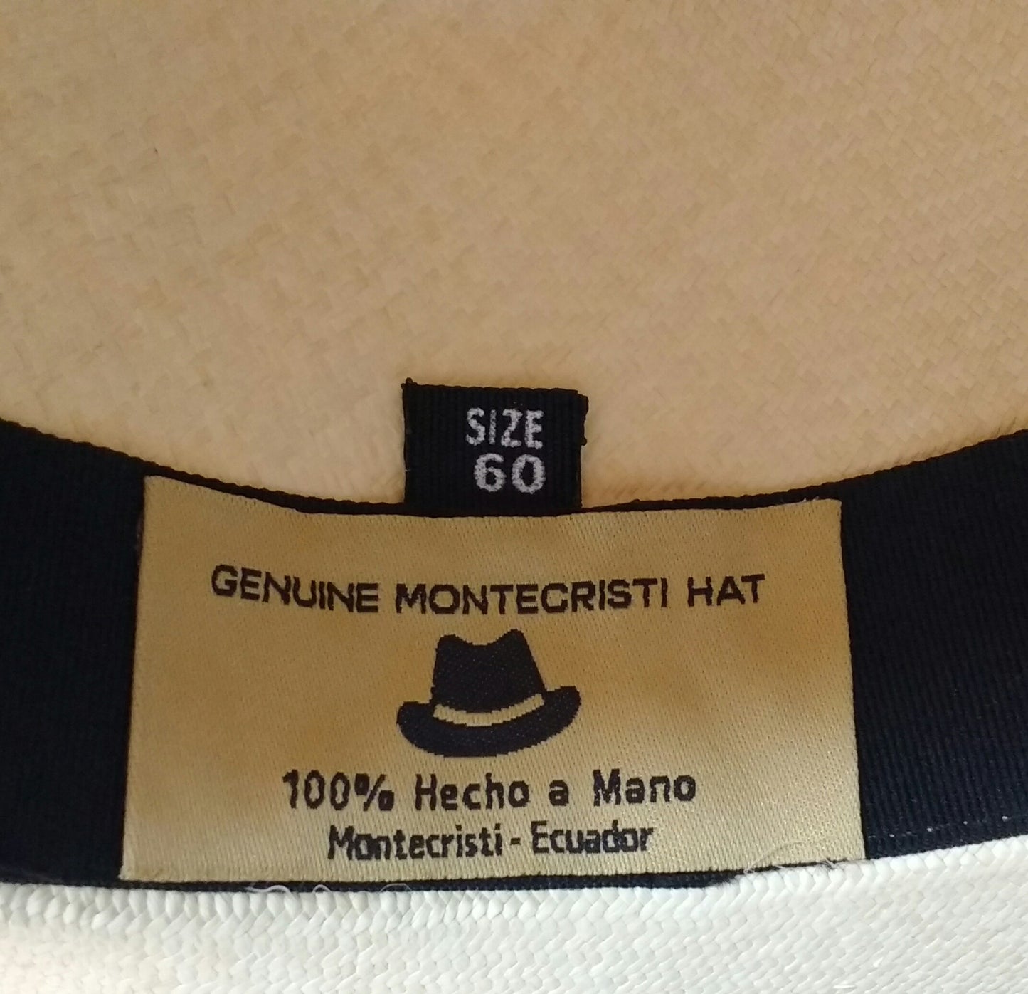 Genuine Montecristi Panama Hat - in Natural