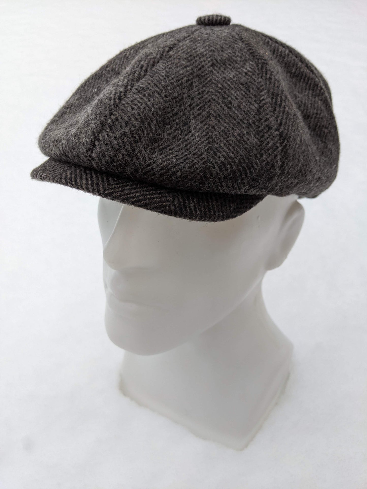 Peaky Cap - Herringbone Grey