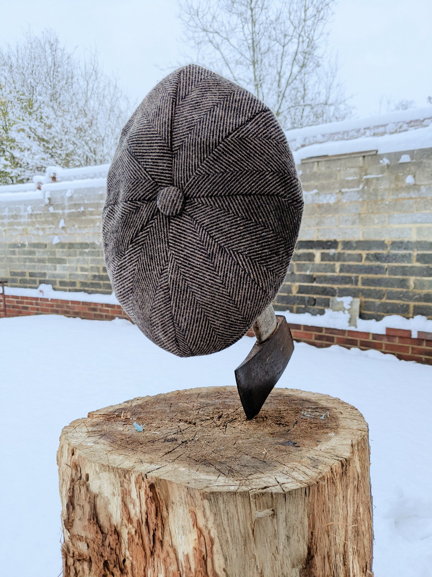 Peaky Cap - Herringbone Brown