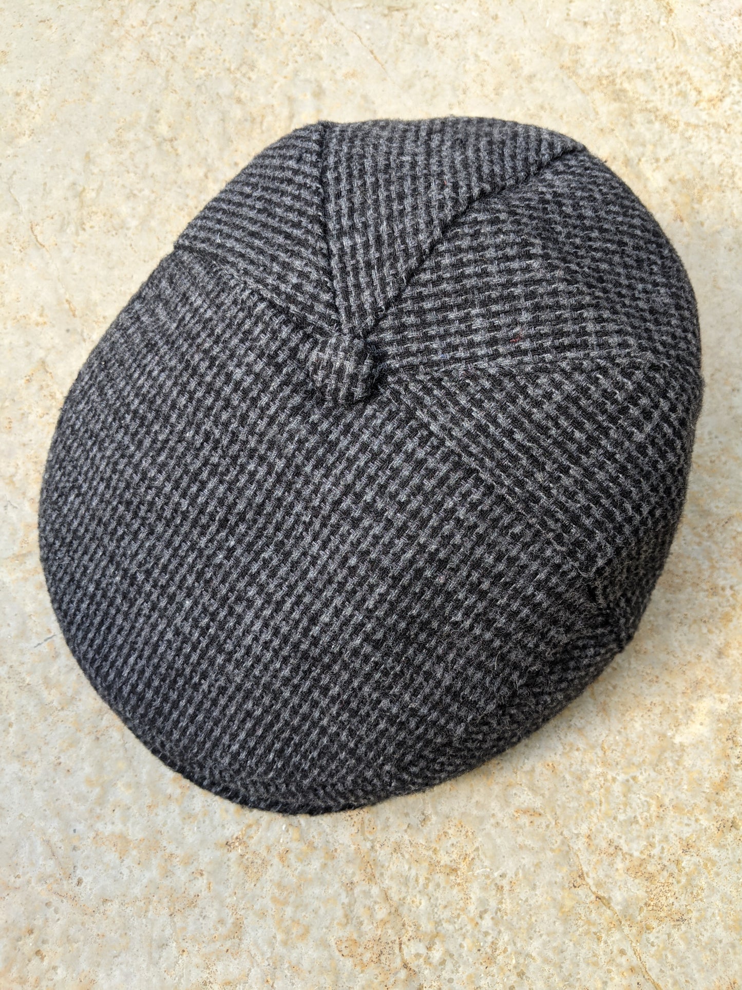 Wool Flat Cap - Dogtooth Grey