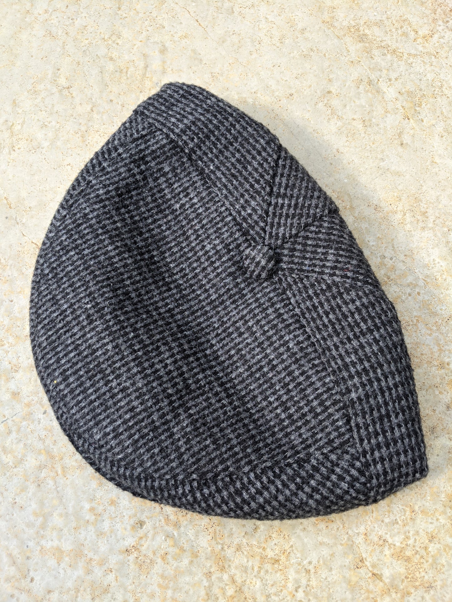 Wool Flat Cap - Dogtooth Grey