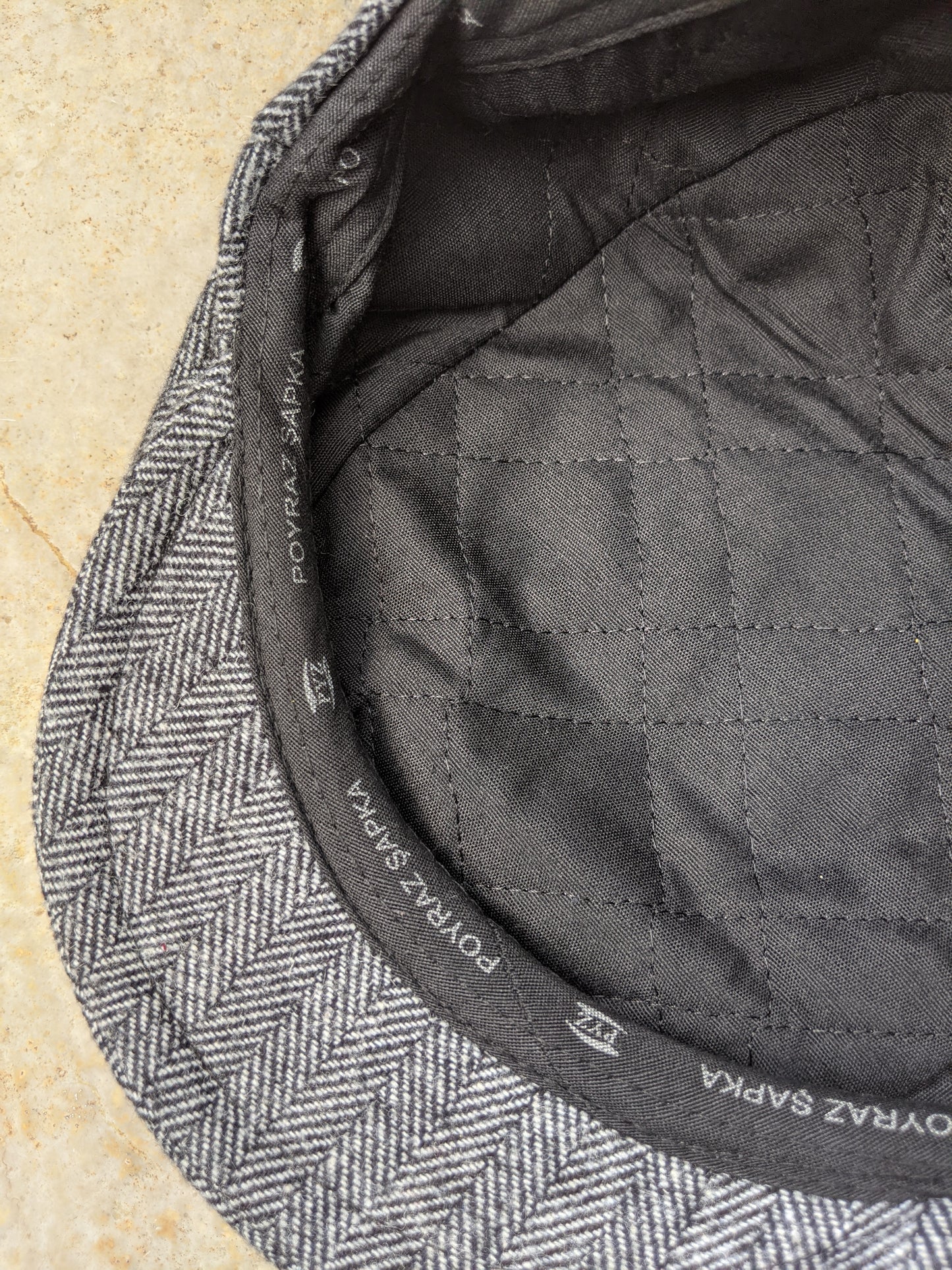 Wool Flat Cap - Tweed Silver
