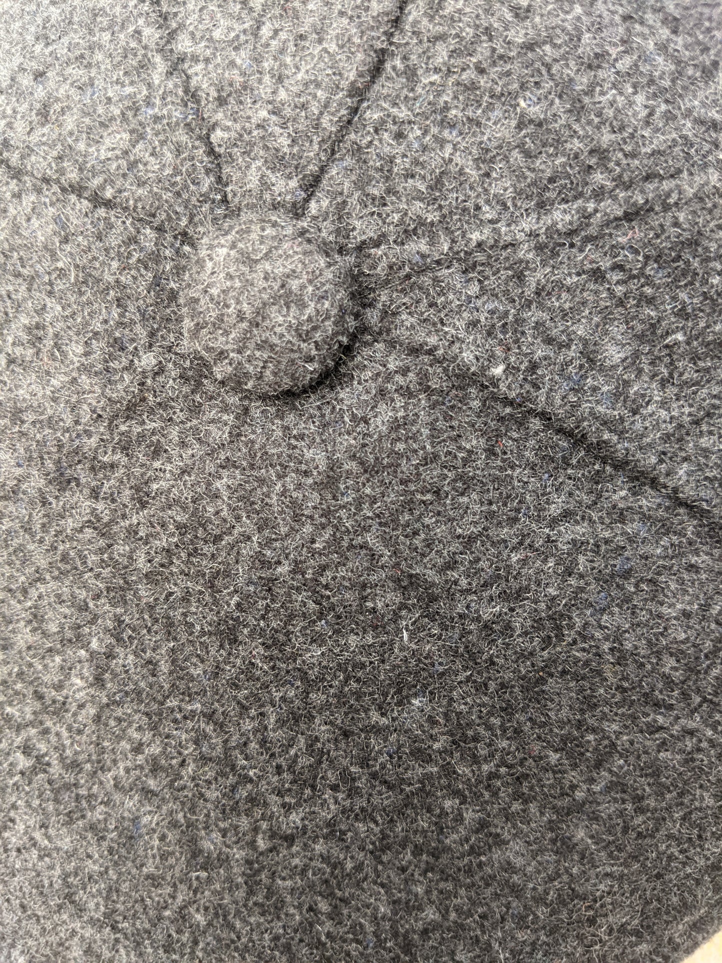 Wool Flat Cap - Plain Grey