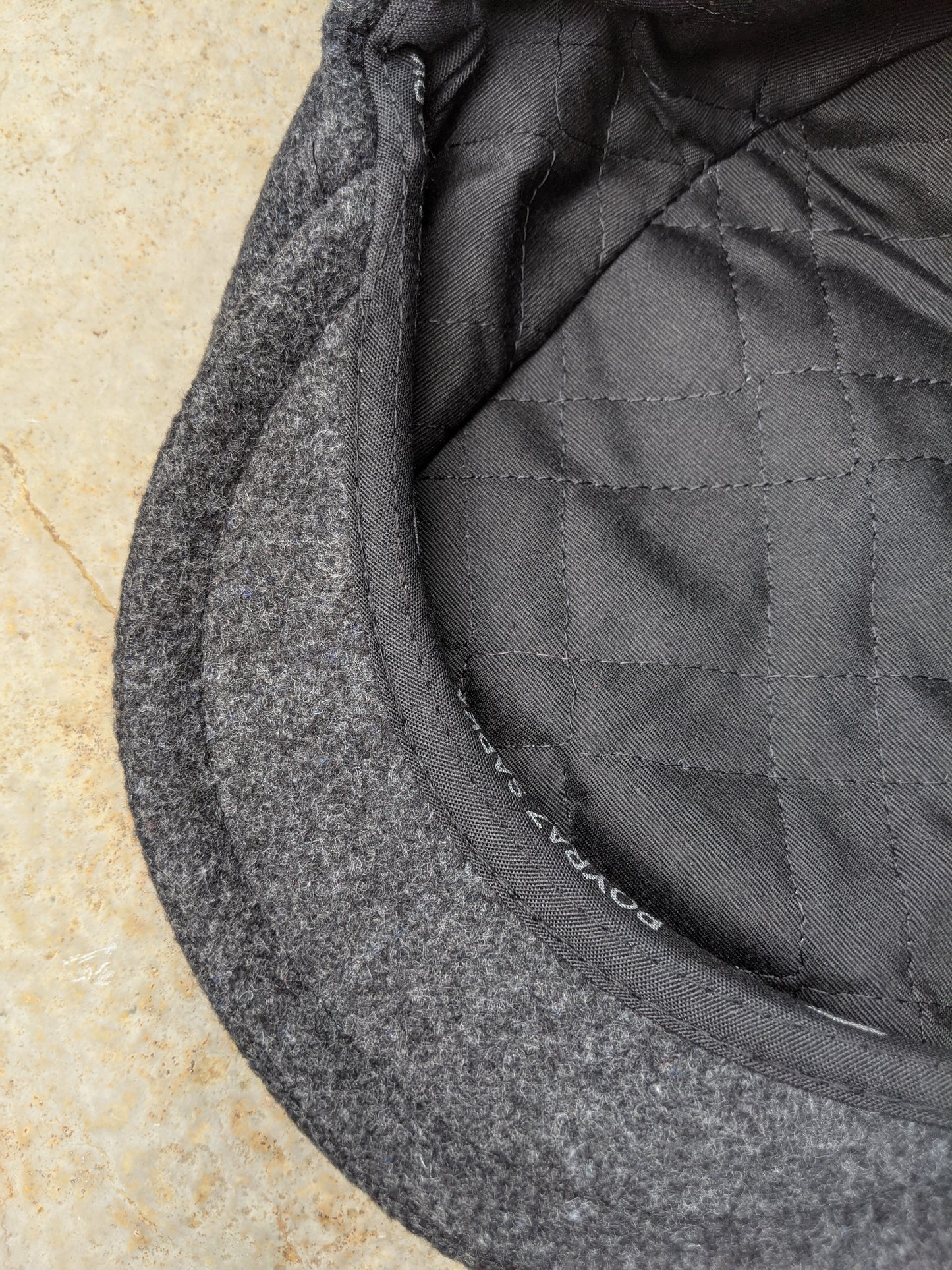 Wool Flat Cap - Plain Grey