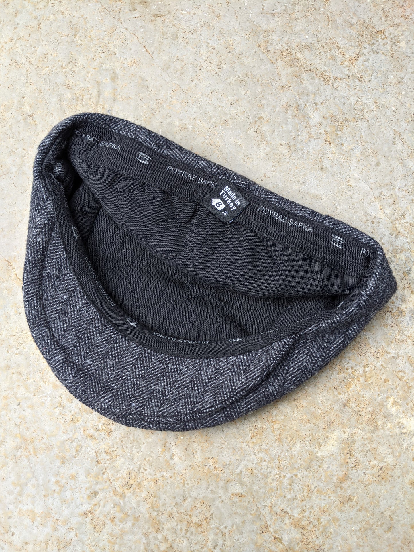 Wool Flat Cap - Tweed Grey