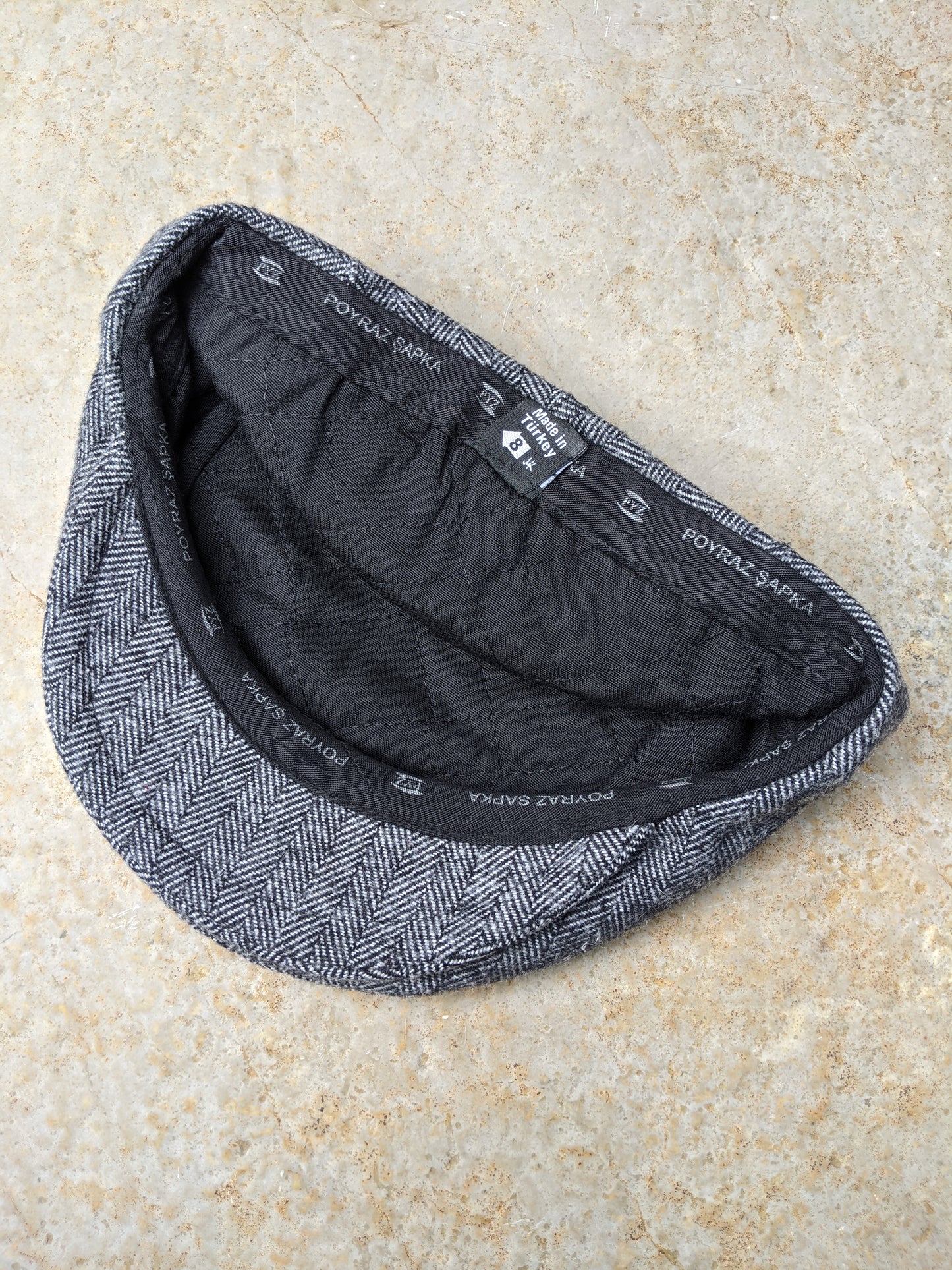 Wool Flat Cap - Tweed Silver