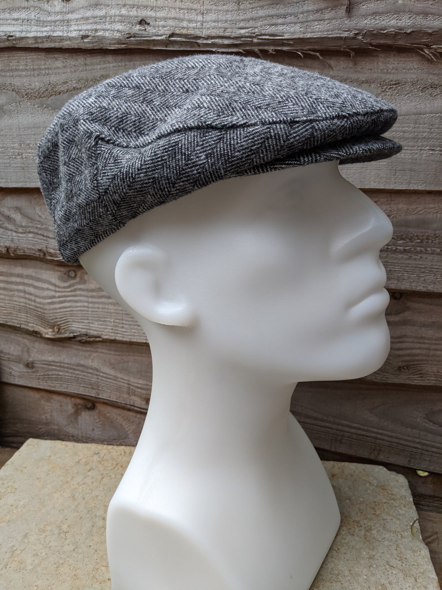 Wool Flat Cap - Tweed Silver