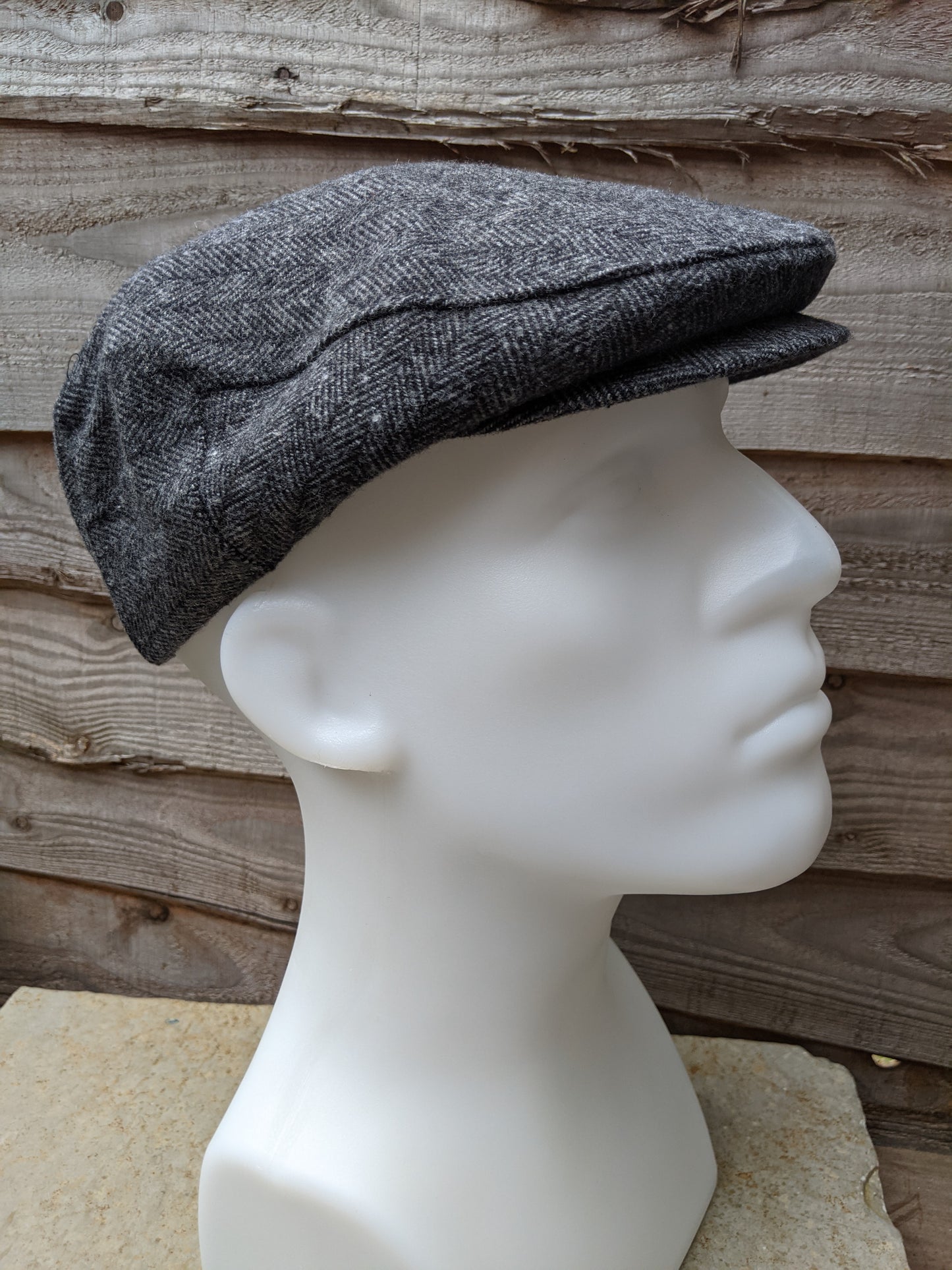 Wool Flat Cap - Tweed Grey
