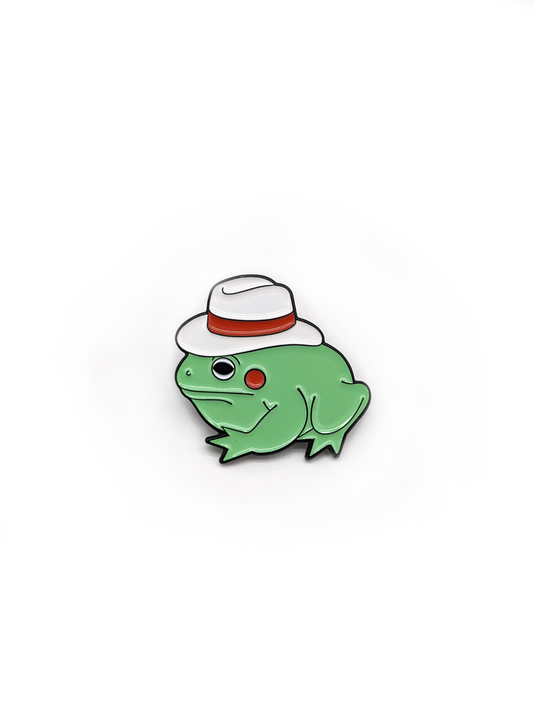 Hat Pin - Fedora Frog