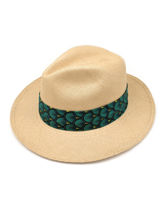 Natural Panama with Peacock Band