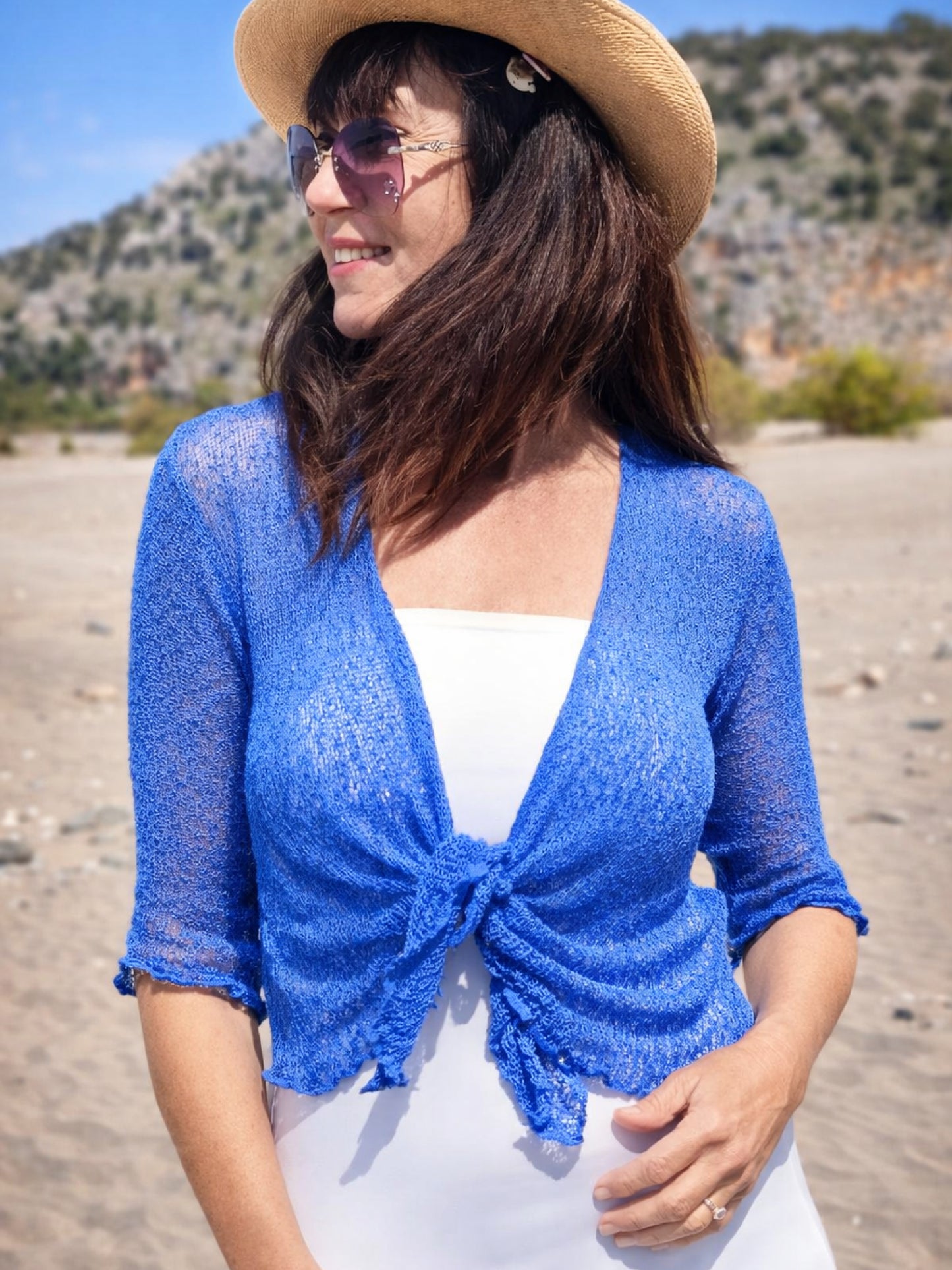 Bali Summer Shrug - Cobalt Blue