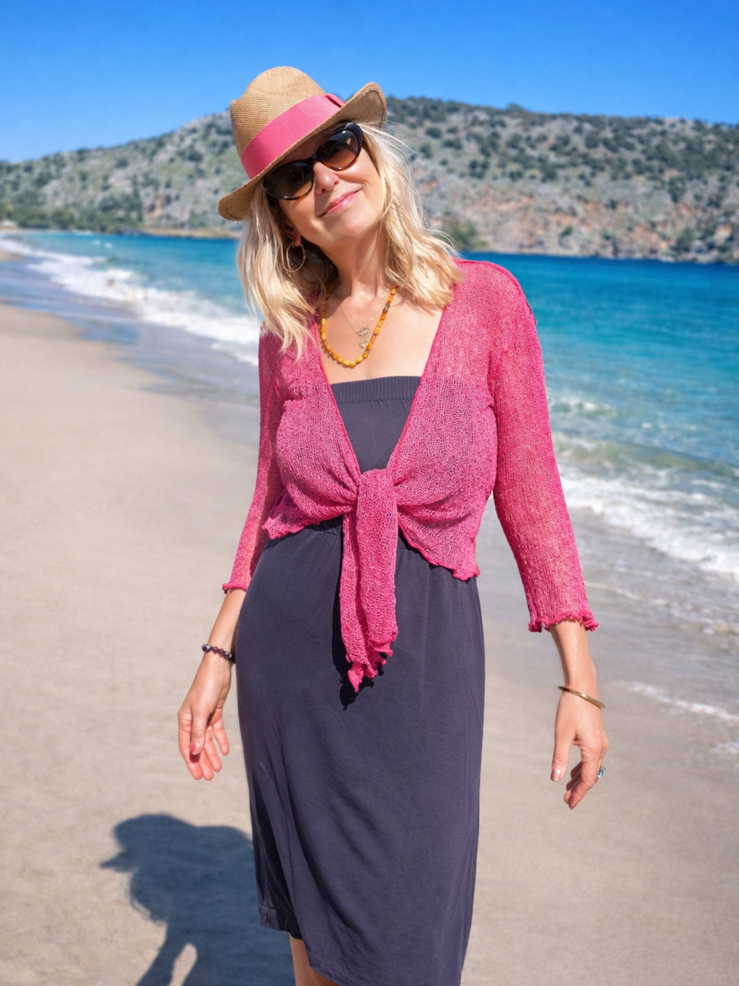 Bali Summer Shrug - Magenta