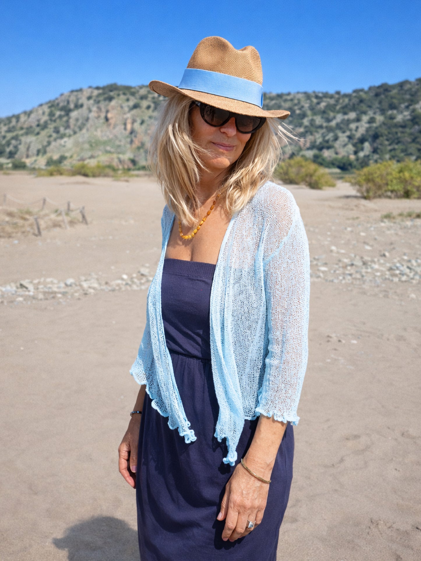 Bali Summer Shrug - Sky Blue