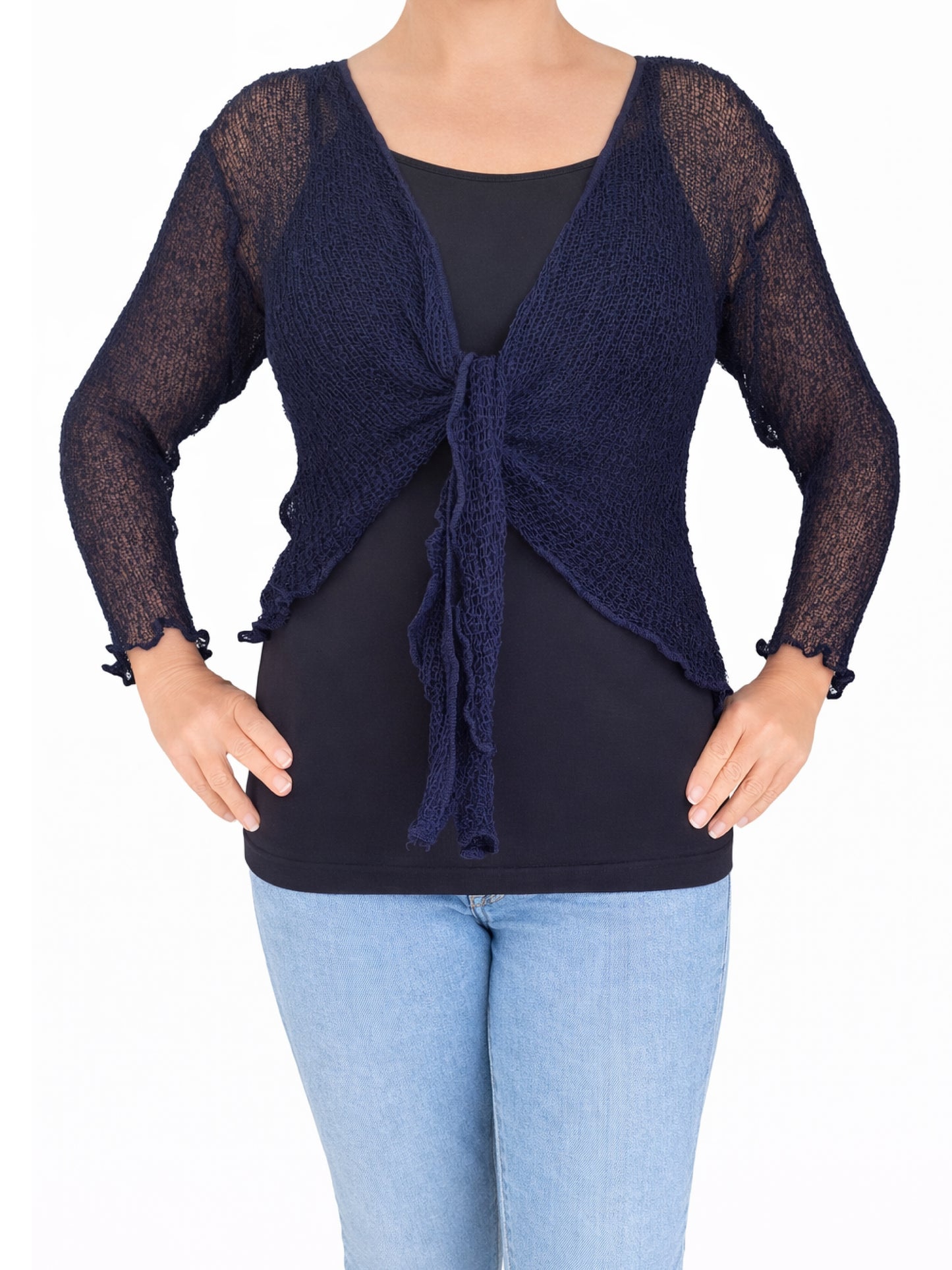 Bali Summer Shrug - Navy