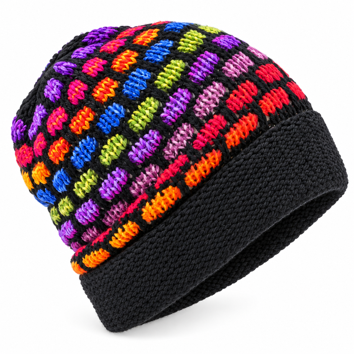 Alpaca Wool Beanie Hat HEX