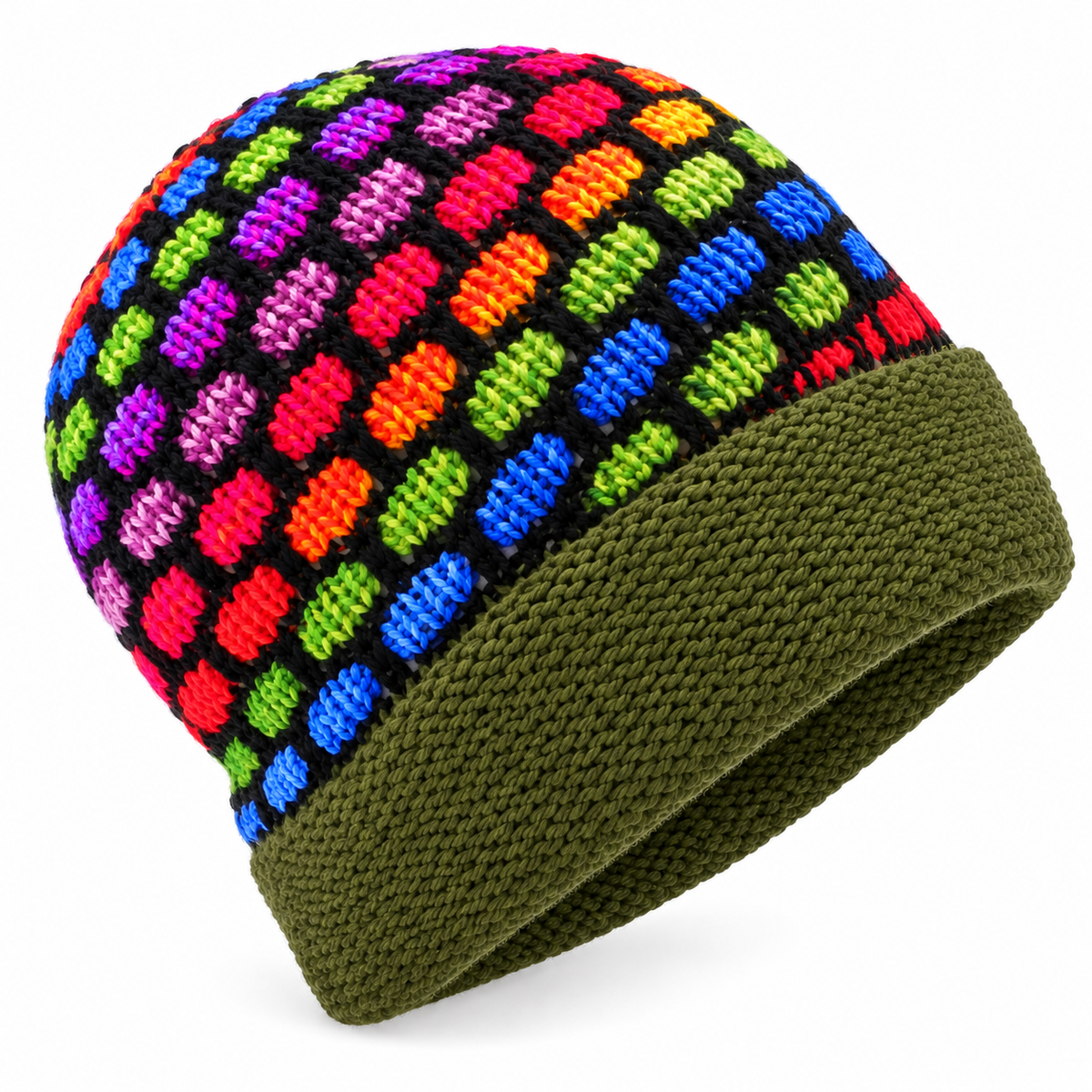 Alpaca Wool Beanie Hat HEX