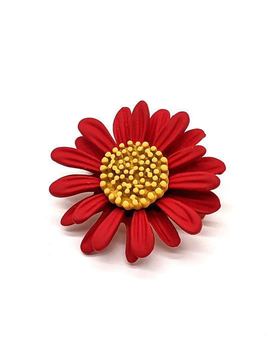 Hat Pin - Red Flower