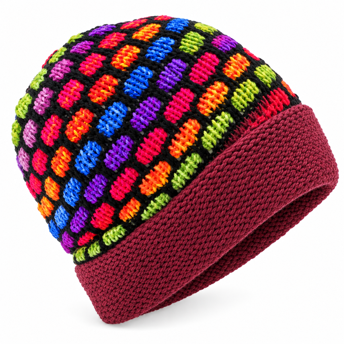 Alpaca Wool Beanie Hat HEX
