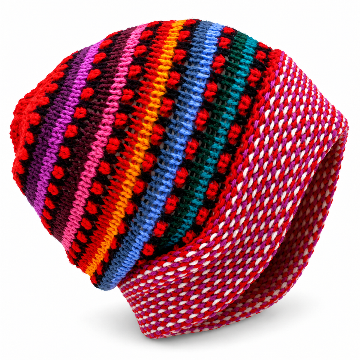 Alpaca Wool Beanie Hat (C)