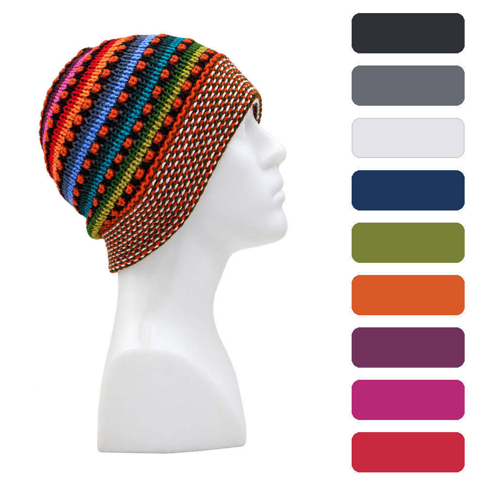 Alpaca Wool Beanie Hat (C)
