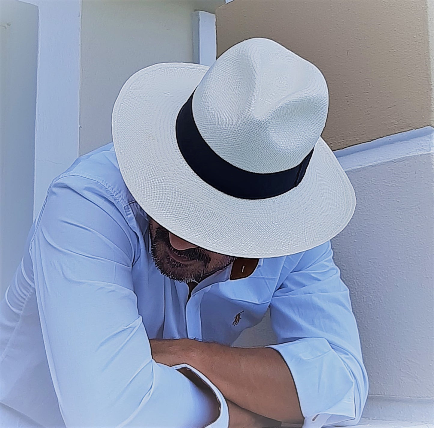 White Panama Hat
