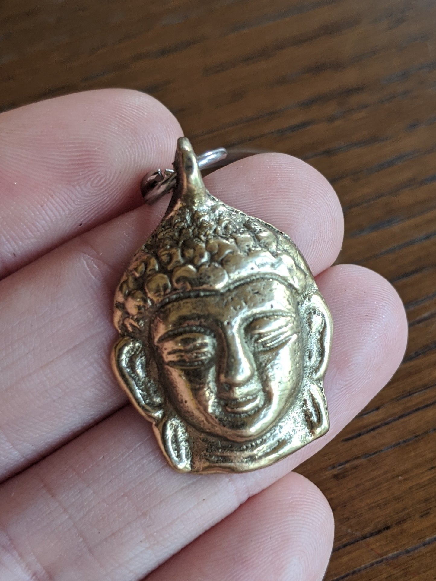 Brass Buddha Keyring