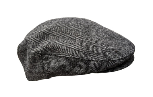 Wool Flat Cap - Tweed Silver