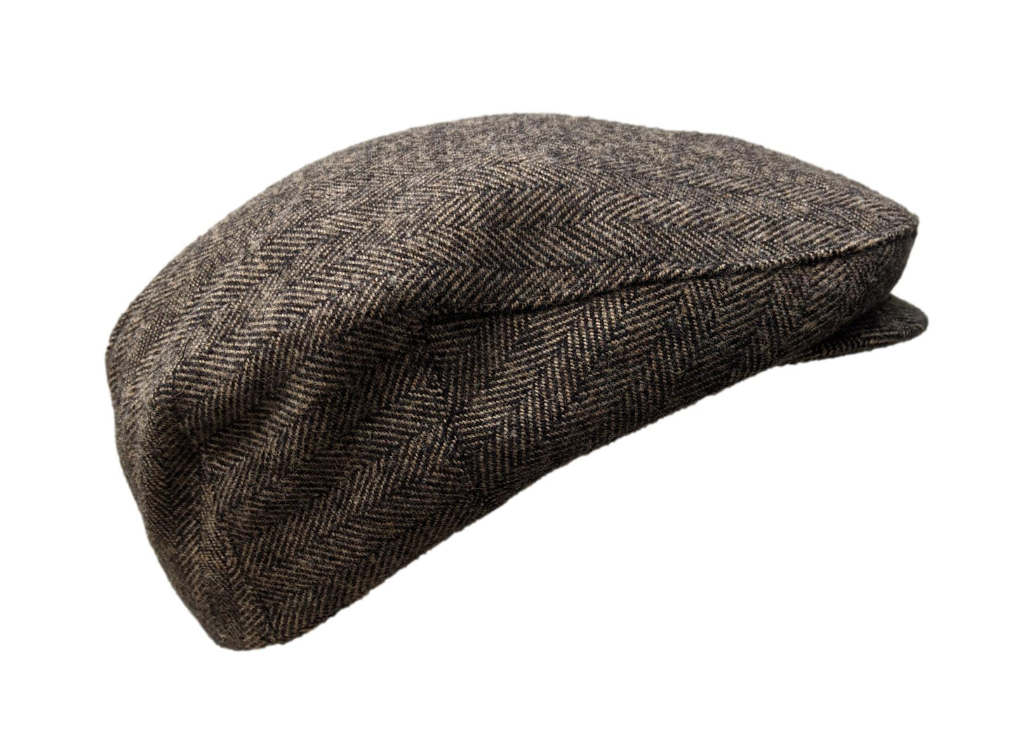 Wool Flat Cap - Tweed Brown