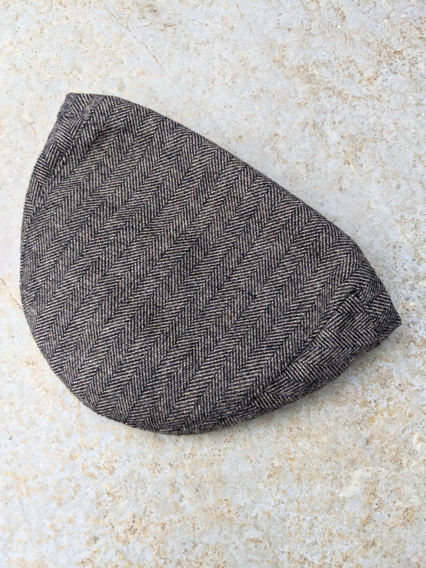 Wool Flat Cap - Tweed Brown