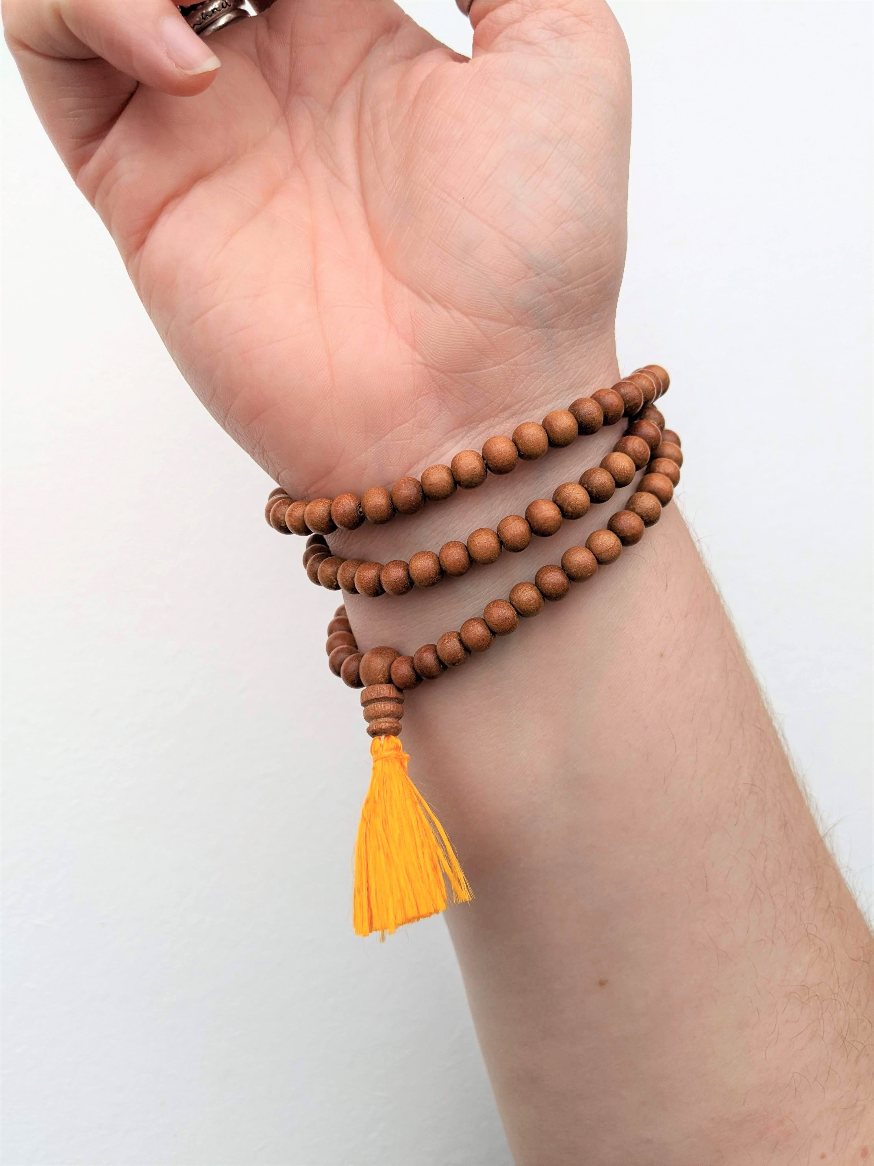 Sandalwood prayer clearance beads